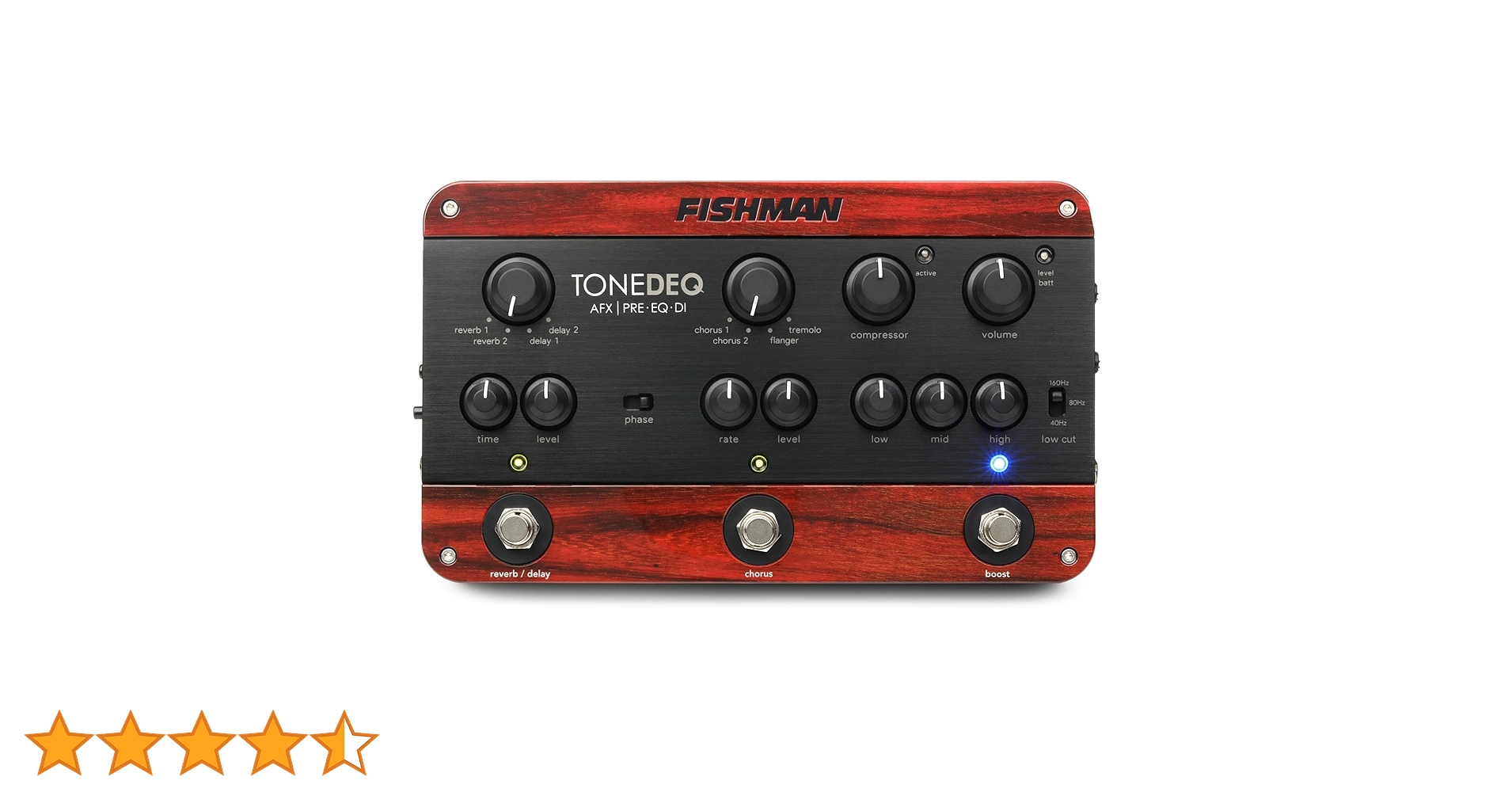 Amazon | FISHMAN FX ToneDEQ AFX Preamp, EQ and DI with Dual